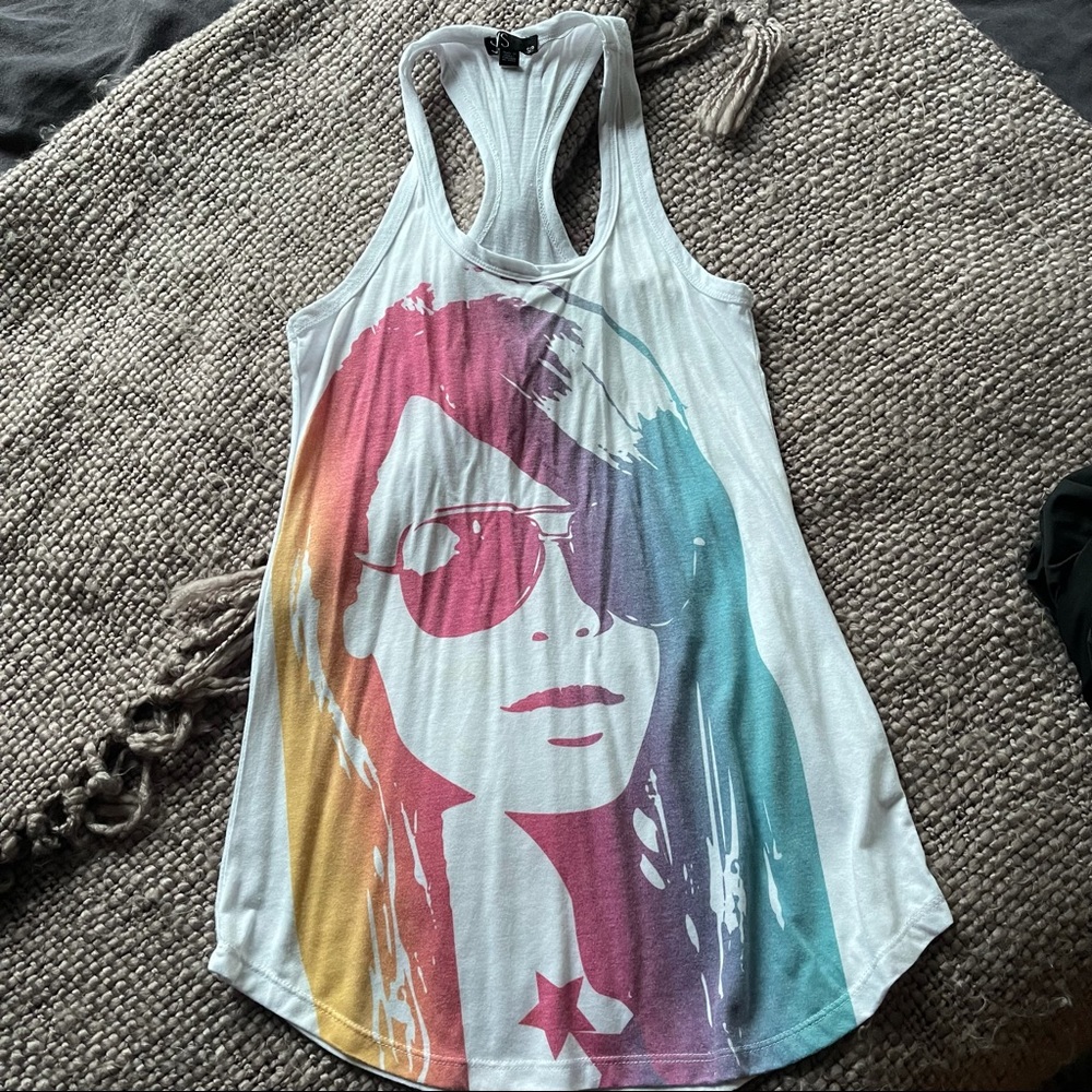 NEW Sleeveless Top with Sunglasses Girl